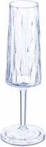 champagneglas Club No. 5 polycarbonaat 100 ml blauw