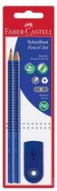schrijfset Grip 2001 B hout blauw 3-delig