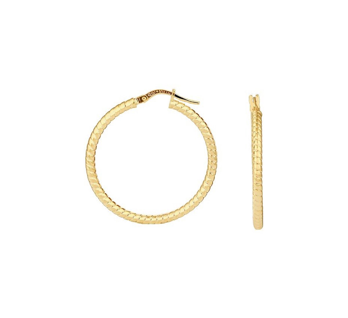 oorringen 2,2 mm Zilgold (geel met zilverkern) 5000253