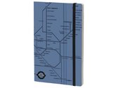 notitieboek Milan 21 x 13 cm papier/karton blauw