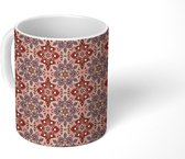 Mok - Mandala - Bloemen - Patroon - Retro - Mokken - 350 ML - Beker - Uitdeelcadeautjes