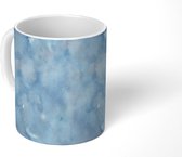 Mok - Patroon - Waterverf - Blauw - Mokken - 350 ML - Beker - Uitdeelcadeautjes