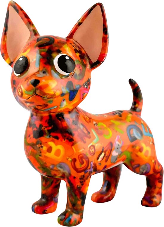 Pomme pidou Chihuahua Cruz - Spaarpot - Medium - Funkyorange Abc