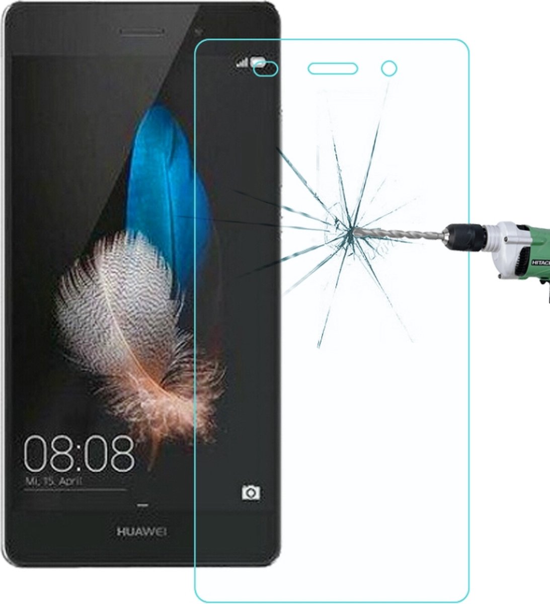 Mobigear Screenprotector geschikt voor Huawei P8 Lite (2016) Glazen | Mobigear Screenprotector - Case Friendly