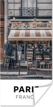 Poster Parijs - Frankrijk - Café - 60x120 cm