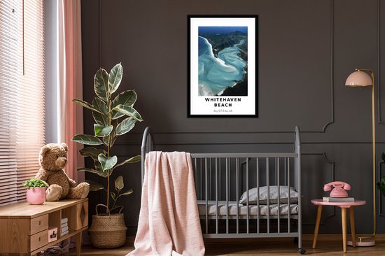 Cadre photo avec affiche - Australie - Plage - Mer - 60x90 cm - Cadre pour affiche