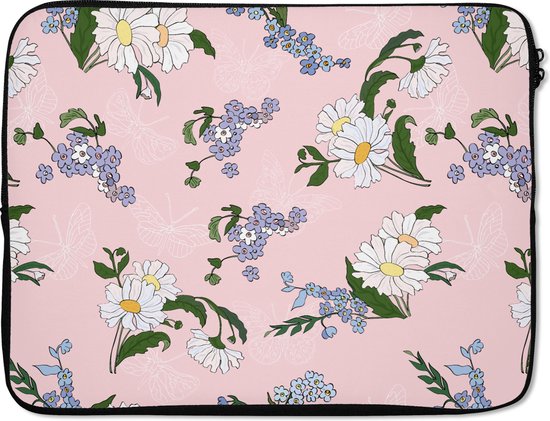 Housse pour ordinateur portable 15 pouces - Motifs - Forget me nots - Fleurs - Fille - Kids - Enfants - Housse pour ordinateur portable