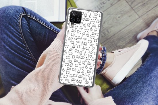 Coque Samsung Galaxy A12 - Meiden - Chat - Motifs - Coque de téléphone en Siliconen -