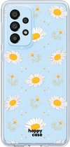 HappyCase Hoesje Flexibel TPU Bloemen Print Geschikt voor Samsung Galaxy A33