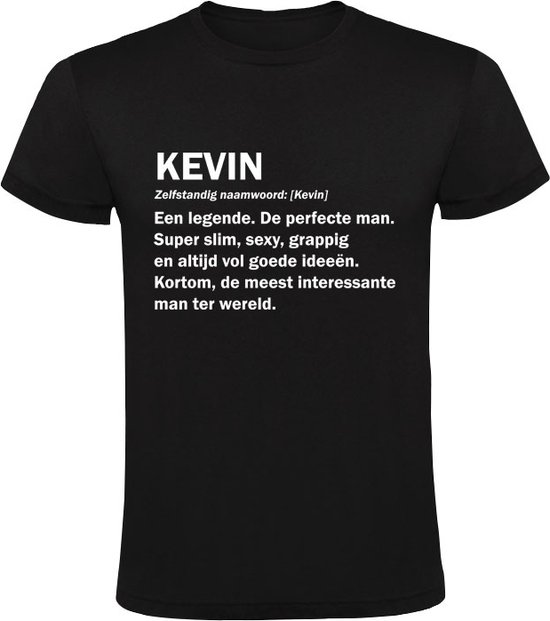 Foto: Kevin woordenboek heren t shirt cadeau kado verjaardag grappig