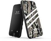 Apple iPhone SE (2022) Hoesje - adidas Originals - Moulded PU Serie - Hard Kunststof Backcover - Black / Alumina - Hoesje Geschikt Voor Apple iPhone SE (2022)