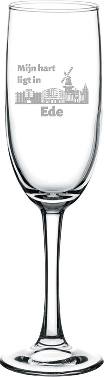 Gegraveerde Champagneglas 16,5cl Ede