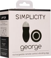 George - Rechargeable Remote Control Vibrating Egg - Black - Eggs black