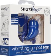 Wireless Vibrating G-Spot Egg - Small - Blue - G-Spot Vibrators black