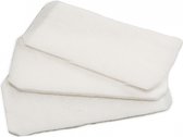 loopsheidpads 8 x 4 cm nylon wit 12 stuks