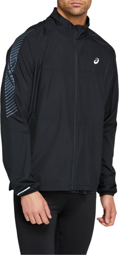 ASICS Icon Jacket 2011B051-001, Mannen, Zwart, Jasje, maat: S | bol.com