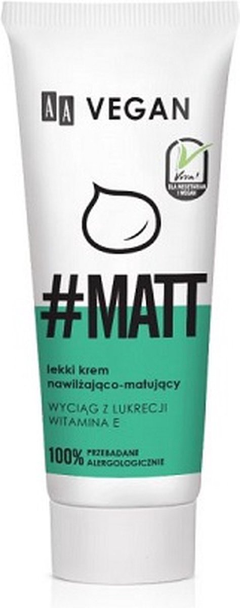 Vegan #Matt lichte hydraterende en matterende crème 40ml