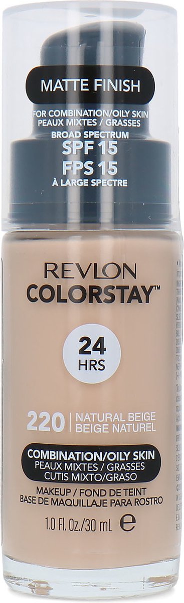 Revlon Colorstay Foundation With Pump - 220 Natural Beige (Oily Skin)