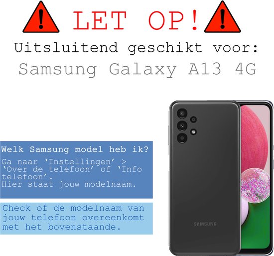 Protecteur d'écran Samsung Galaxy A13 4G en Glas de protection complet - Protecteur d'écran Samsung A13 4G en Tempered Glass 3D