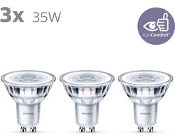 Energiezuinige Philips LED Spot - 35 W - GU10 - warmwit licht - 3 stuks - Bespaar op energiekosten