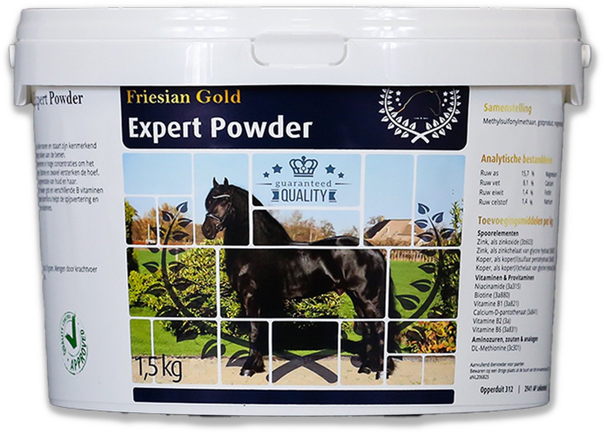 Friesian Gold Expert Powder 1,5 kg - Horse Adds Paardensupplementen