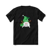 Kerstkabouter Buddy Kerst T-shirt | Groen | Jongens / Meisjes | Grappige Foute kersttrui Shirt Cadeau | Kindershirt | Leuke Elf, Rendier, Kerstboom en Kerstballen Ontwerpen. Maat 1