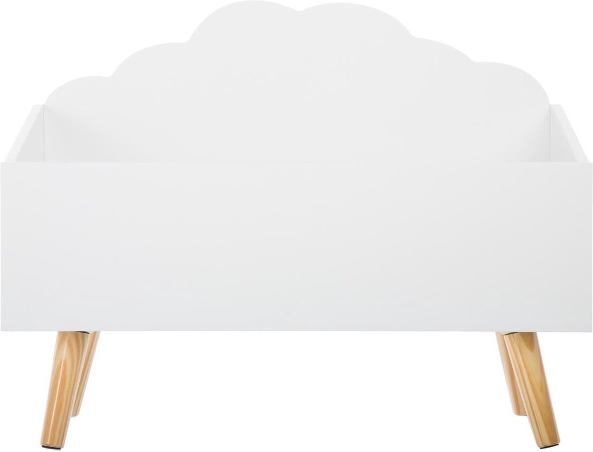 Atmosphera Douceur Cloud Speelgoeddoos - Wit, 58 x 28 x 45,5 cm