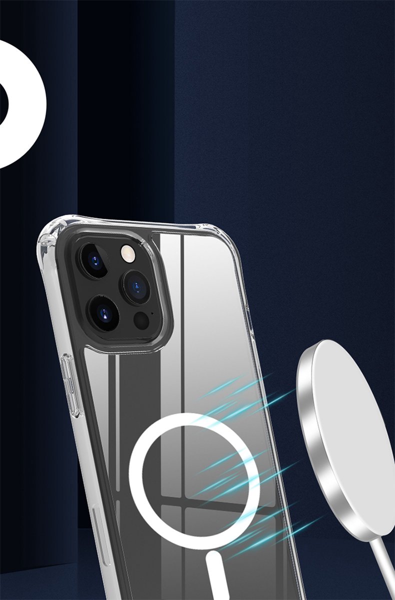 Coque iPhone 13 Pro MAX Magsafe Magnétique Transparente Antichoc