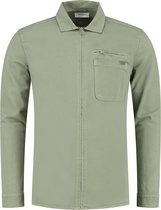 Purewhite -  Heren Regular Fit   Overhemd  - Groen - Maat S