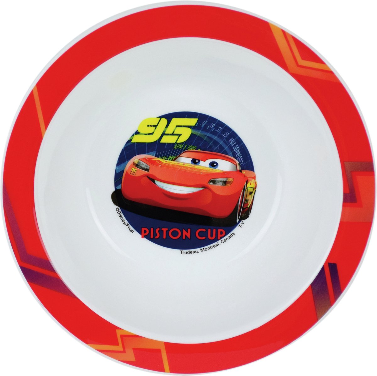 Goedkoopste Disney Cars bordje - diep - D16 cm - kunststof - ontbijtbord - kinder/peuter bordje