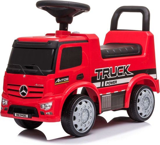 Bobbycar loopauto, Mercedes glijauto vanaf 1 jaar, in rood, blauw, wit