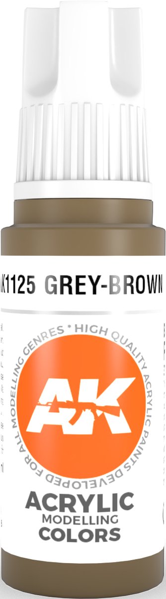 Grey-Brown Acrylic Modelling Color - 17ml - AK-11125