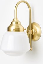 Art Deco Trade - Wandlamp High Button Meander Messing