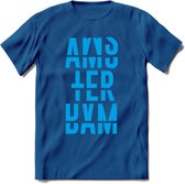 Amsterdam T-Shirt | Souvenirs Holland Kleding | Dames / Heren / Unisex Koningsdag shirt | Grappig Nederland Fiets Land Cadeau | - Donker Blauw - XXL