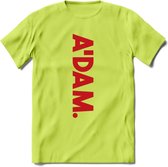 A'Dam Amsterdam T-Shirt | Souvenirs Holland Kleding | Dames / Heren / Unisex Koningsdag shirt | Grappig Nederland Fiets Land Cadeau | - Groen - M