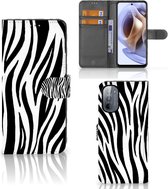 Beschermhoesje Motorola Moto G31 | G41 Smartphone Hoesje Zebra