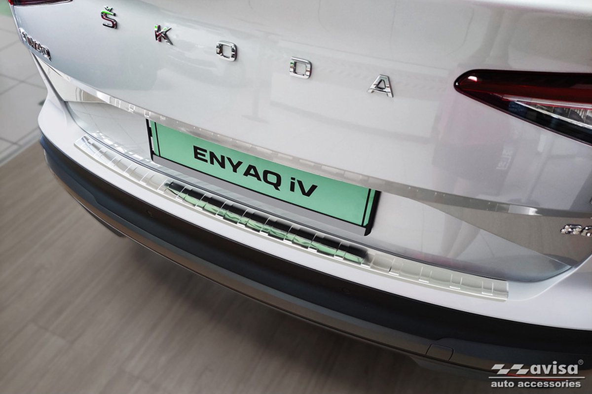 RVS Achterbumperprotector Skoda Enyaq iV 2020- excl. Coupe 'Ribs'