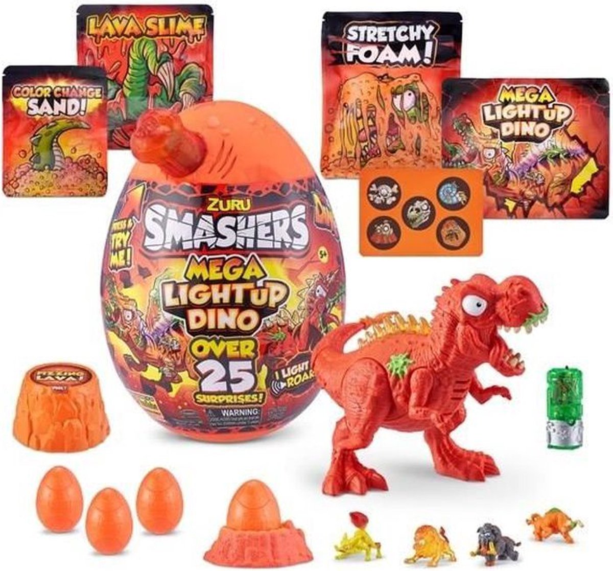 Smashers Mega Light-up Dino - ZURU