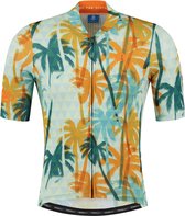 Rogelli Hawaii Fietsshirt Heren Mint/Oranje - Maat 2XL