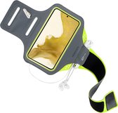 Mobiparts Comfort Fit Sport Armband Samsung Galaxy S22 Neon Groen
