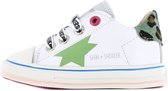 Sneakers | Meisjes | white green | Leer | Shoesme | Maat 23