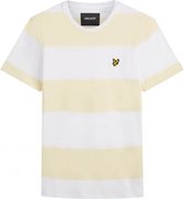 Lyle & Scott - Heren Tee SS Wide Stripe T-Shirt - Wit - Maat XS