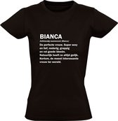 Bianca  dames t-shirt | verjaardagskado | jarig | verjaardag kado | Cadeau | Zwart