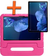 Hoes Geschikt voor Lenovo Tab P11 Hoes Bumper Kindvriendelijk Kids Case Kinderhoes Met Screenprotector - Hoesje Geschikt voor Lenovo Tab P11 Hoesje Shockproof Cover Hoes - Roze