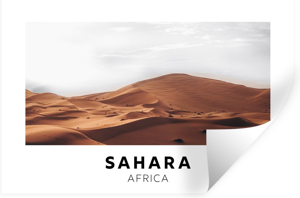 Muurstickers - Sticker Folie - Afrika - Zand - Natuur - 120x80 cm - Plakfolie - Muursticke