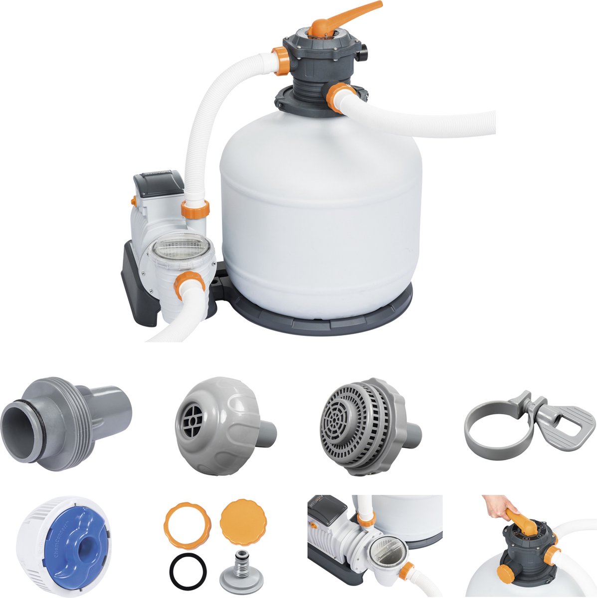 Bol.com Bestway Zandfilterpomp Flowclear 9.8 m³/u aanbieding