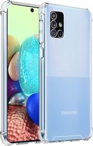 Hoesje geschikt voor Samsung Galaxy A71 - Backcover - Anti shock - Extra dun - Transparant