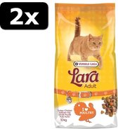 2x LARA KAT ADULT KALKOEN/KIP 10KG