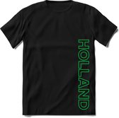 Nederland - Groen - T-Shirt Heren / Dames  - Nederland / Holland / Koningsdag Souvenirs Cadeau Shirt - grappige Spreuken, Zinnen en Teksten. Maat L