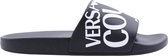 Versace Jeans Couture Fondo Slide Dames Slippers- Zwart - Maat 39